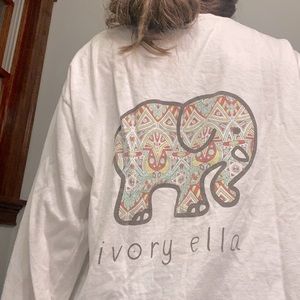 IVORY ELLA WHITE SHIRT RAINBOW BACK